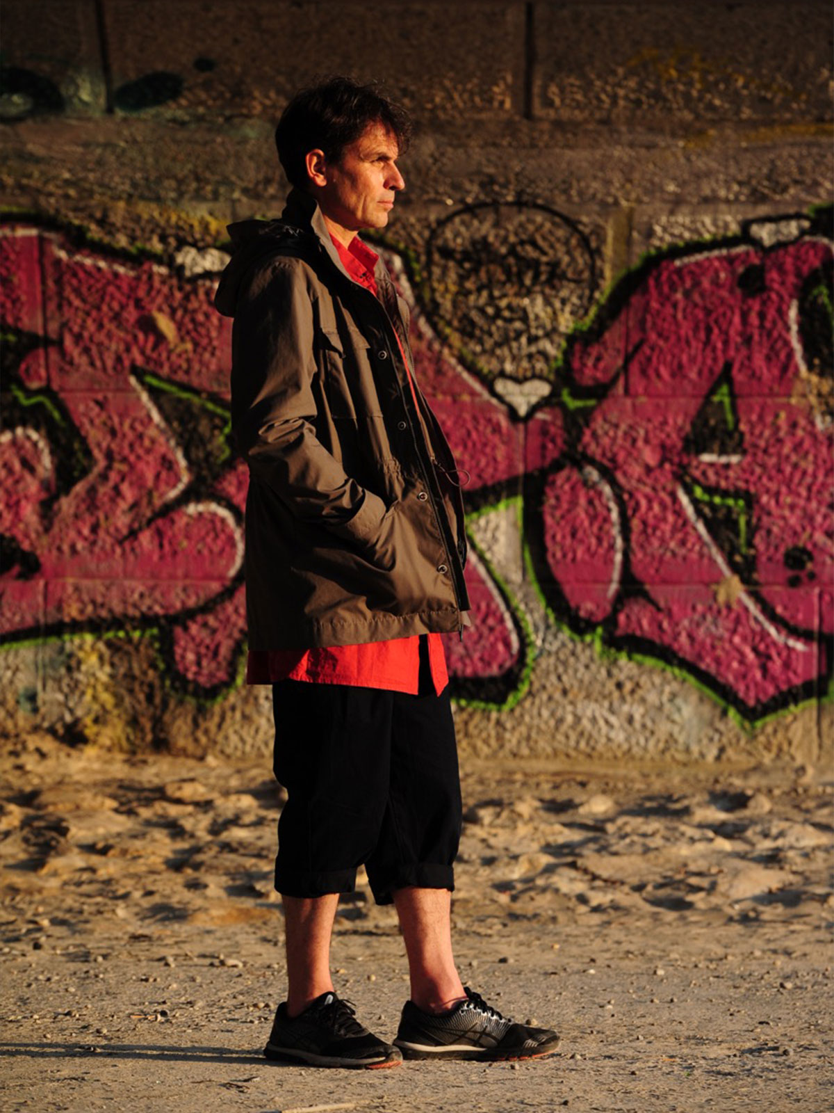 Clemens wearing the EtaProof Field Jacket