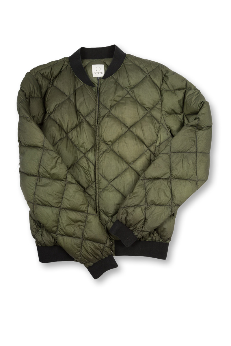 w'lfg'nggarment dyed goose down liner jacket
