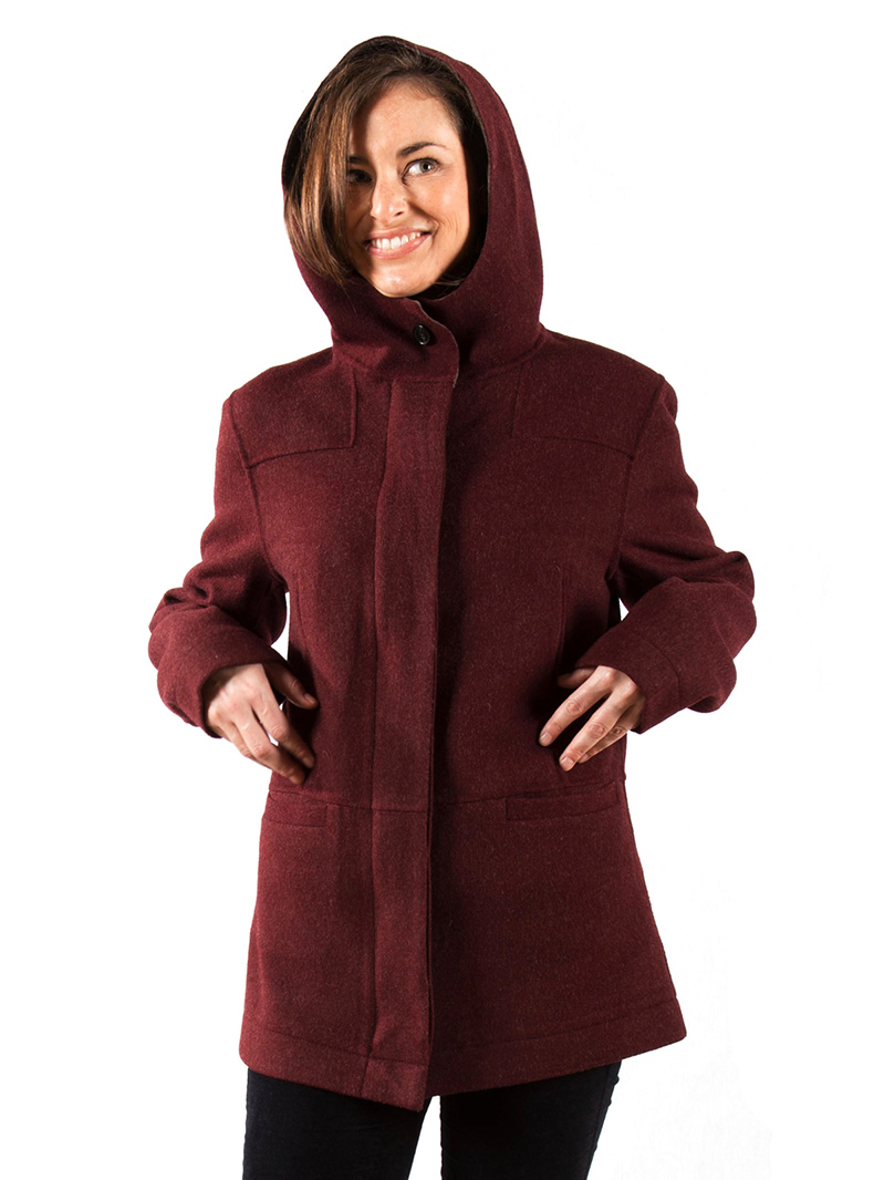 w'lfg'ng unlined double face laden wool coat